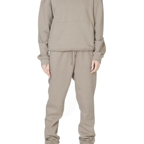 Oversized Sweatsuit Set Cozy Fleece Lined Lounge Wear Y2K Chic Casual